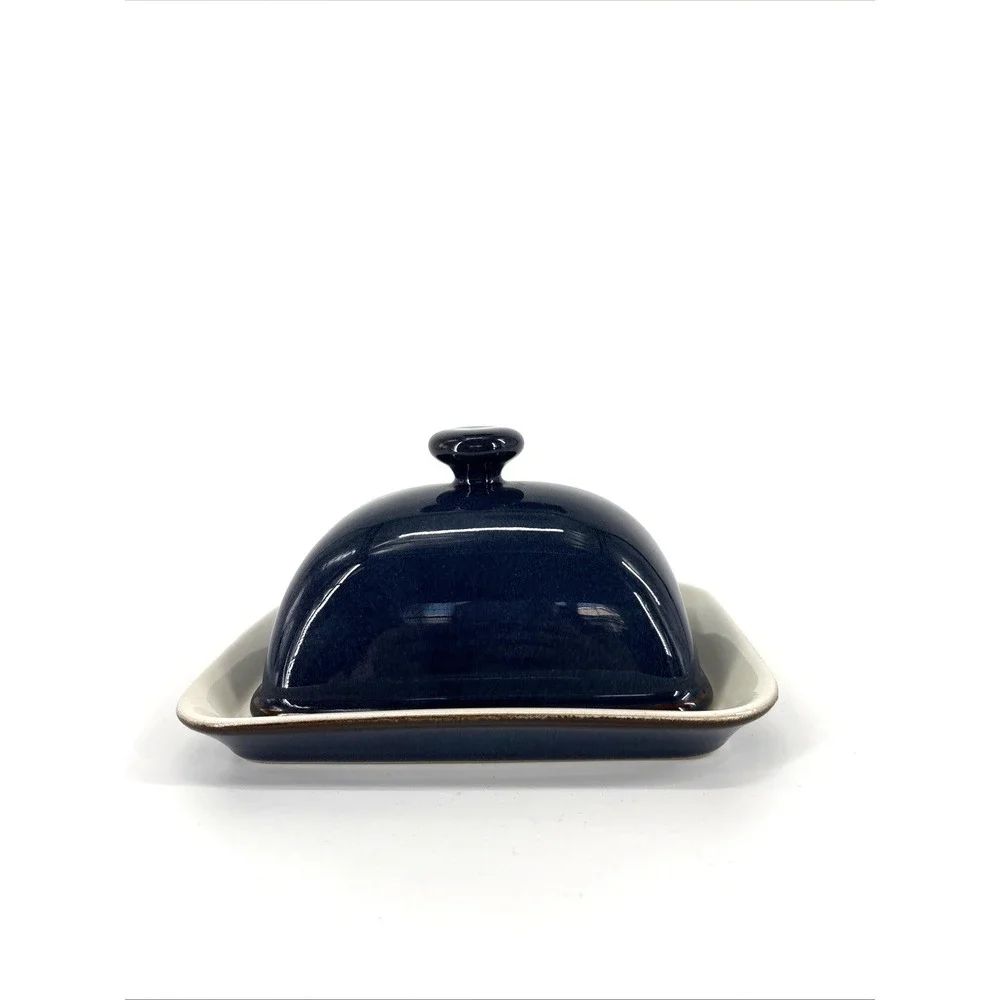 Denby Boston Imperial Blue Butter Dish
